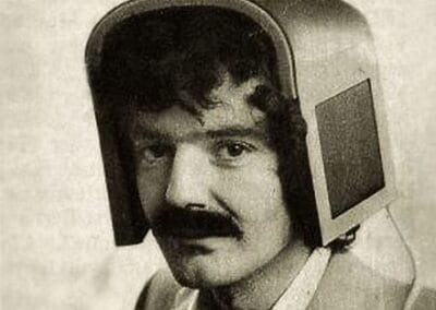 float vintage headphones